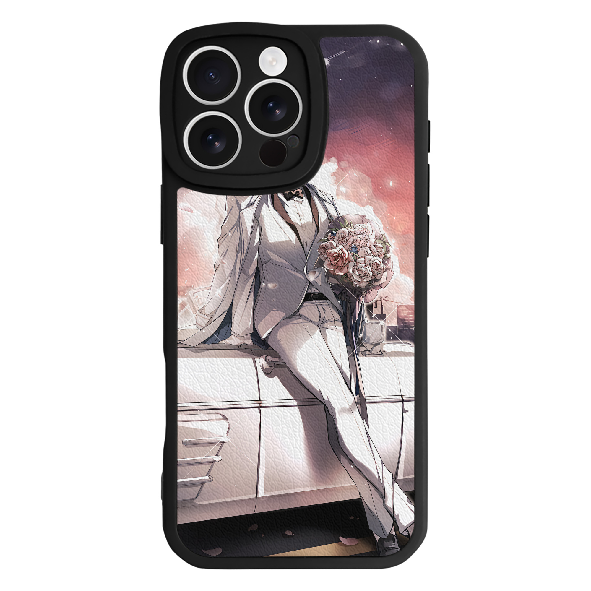 （画像用） 文豪ストレイドッグス Bungo Stray Dogs 【iPhone 16シリーズ対応】シリコンスマホケース（レザー調） 材質：シリコン